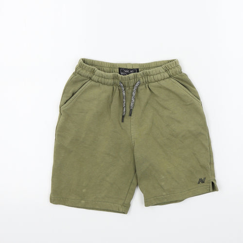 NEXT Boys Green Colourblock  Bermuda Shorts Size 9 Years