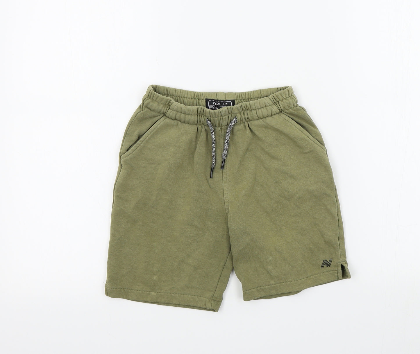 NEXT Boys Green Colourblock  Bermuda Shorts Size 9 Years