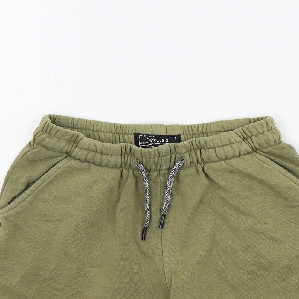 NEXT Boys Green Colourblock  Bermuda Shorts Size 9 Years