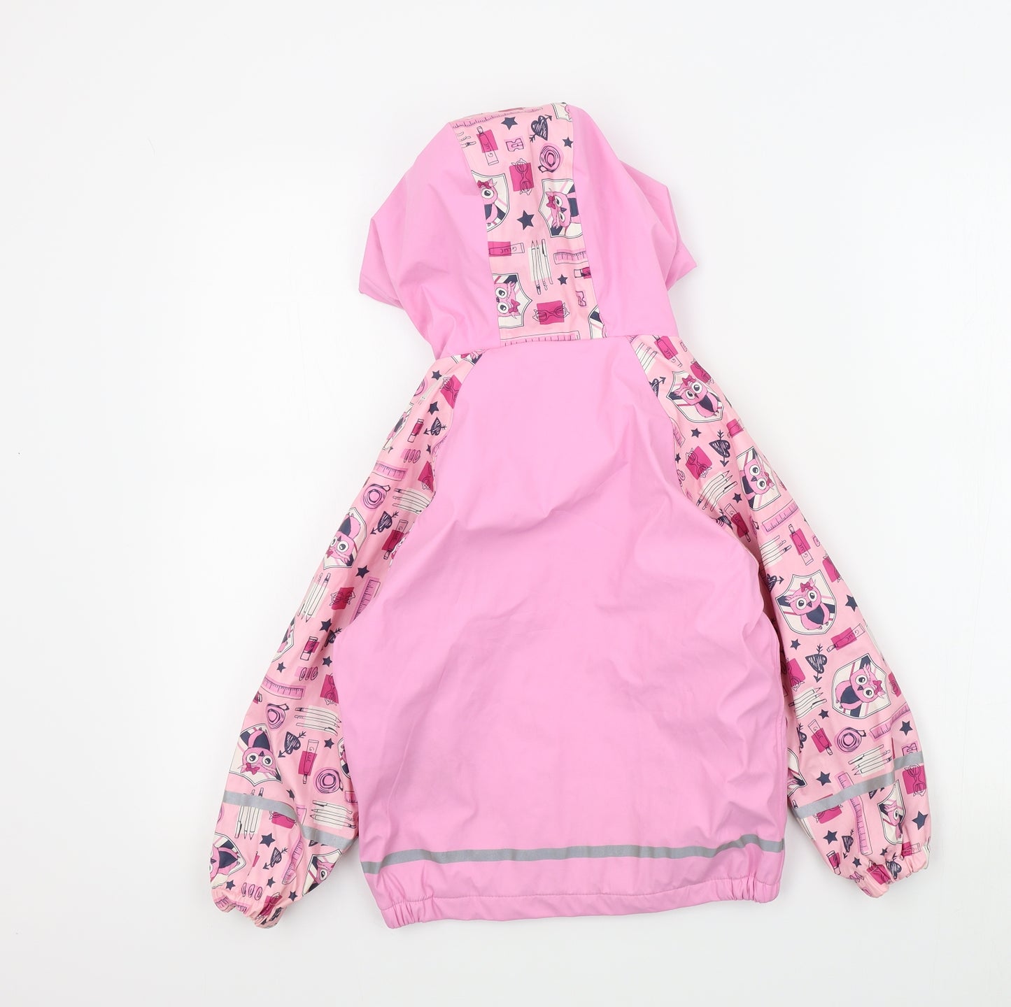 Lupilu Girls Pink Colourblock  Basic Coat Jacket Size 4-5 Years