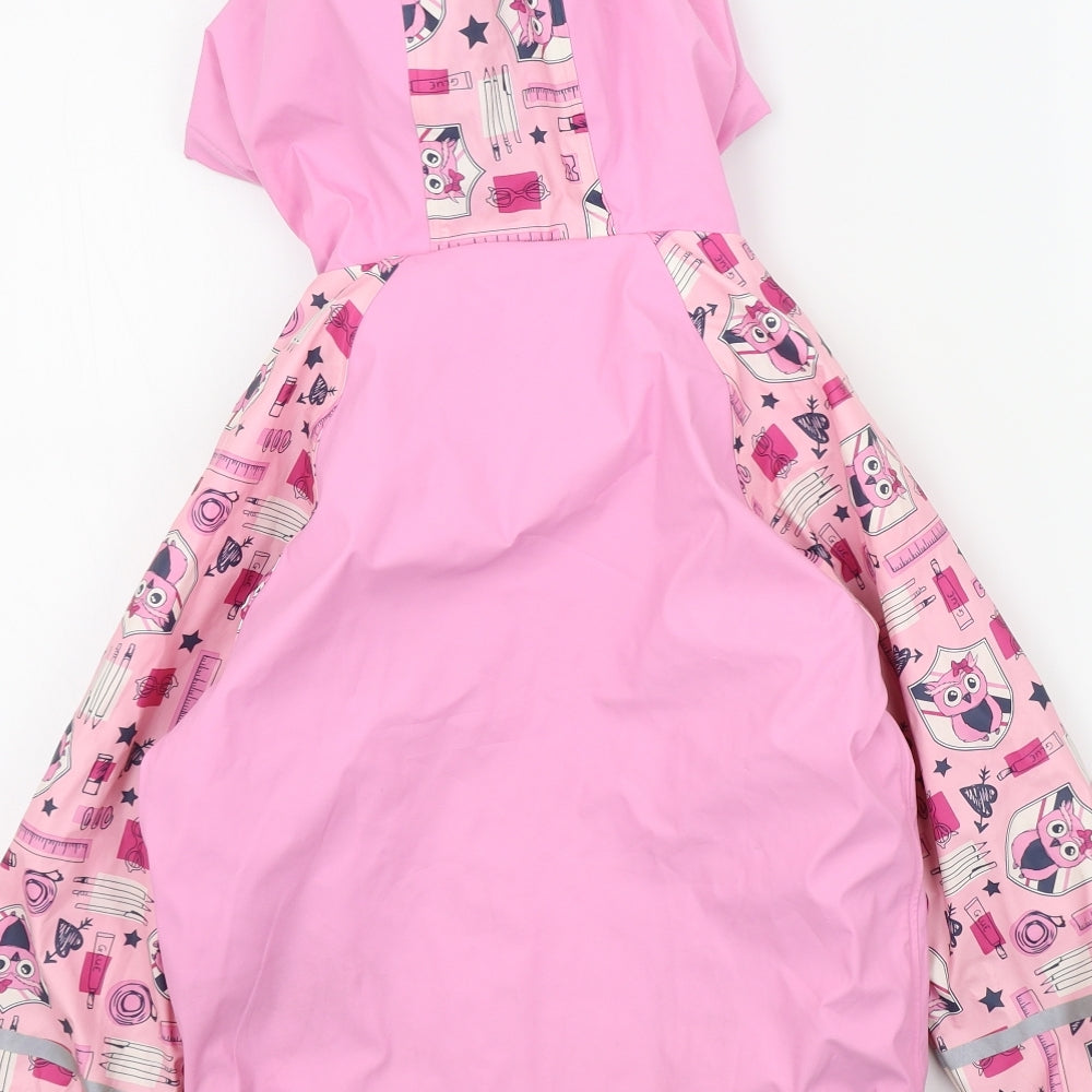 Lupilu Girls Pink Colourblock  Basic Coat Jacket Size 4-5 Years