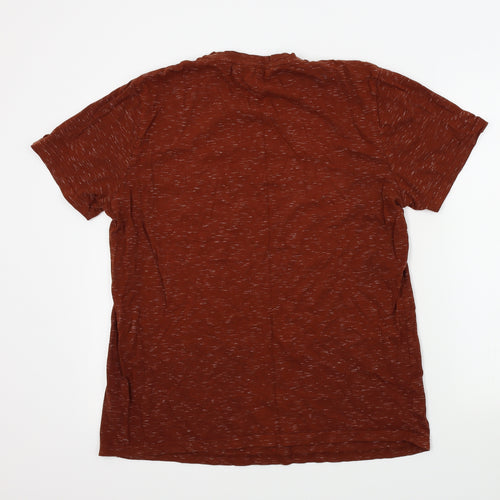 PEP&CO Mens Brown Colourblock   T-Shirt Size XL