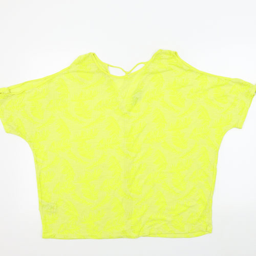 NEXT Womens Yellow Colourblock  Basic T-Shirt Size 18