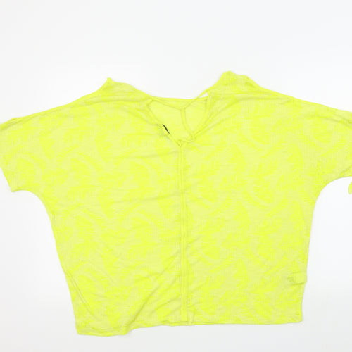 NEXT Womens Yellow Colourblock  Basic T-Shirt Size 18