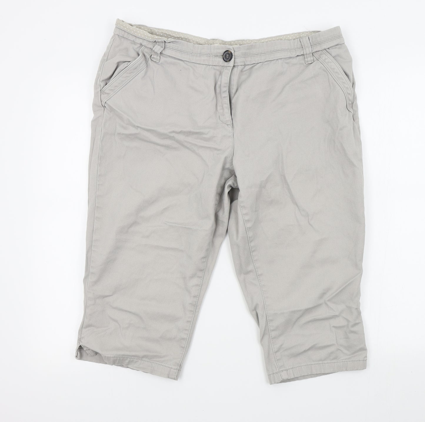 BHS Womens Grey Colourblock  Bermuda Shorts Size 16