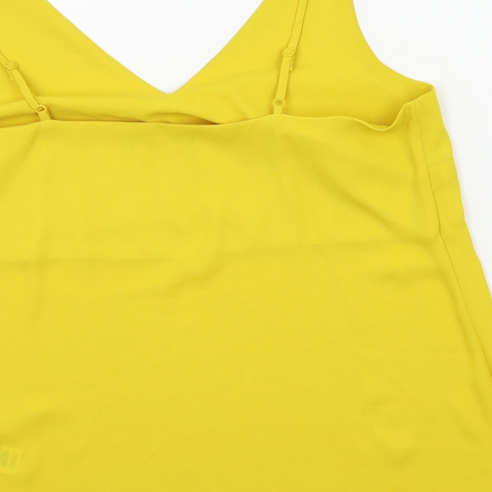 Dorothy Perkins Womens Yellow Colourblock  Basic T-Shirt Size 14