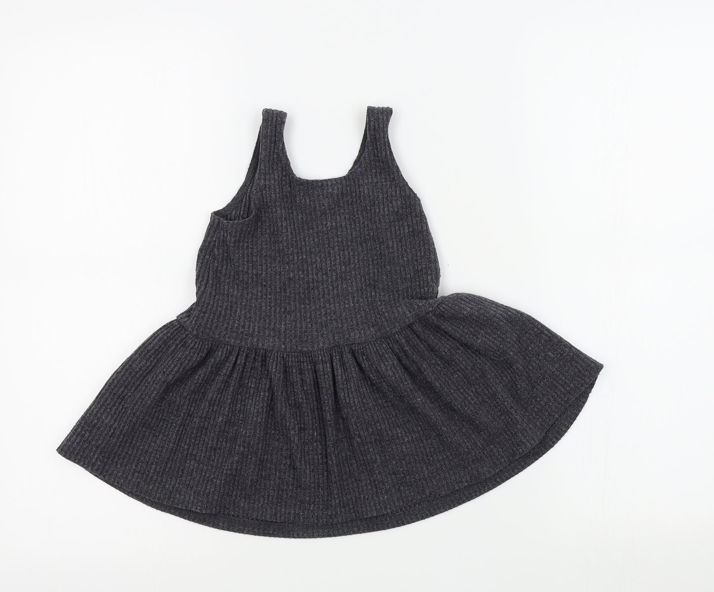 NEXT Girls Grey Chevron  Fit & Flare  Size 12-18 Months