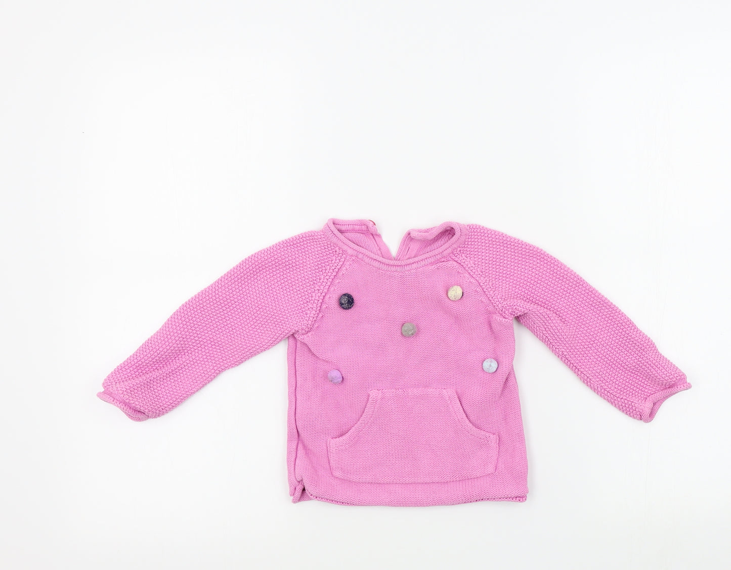Nutmeg Girls Pink   Pullover Jumper Size 12-18 Months