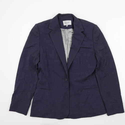 NEXT Womens Blue Colourblock  Jacket Blazer Size 10
