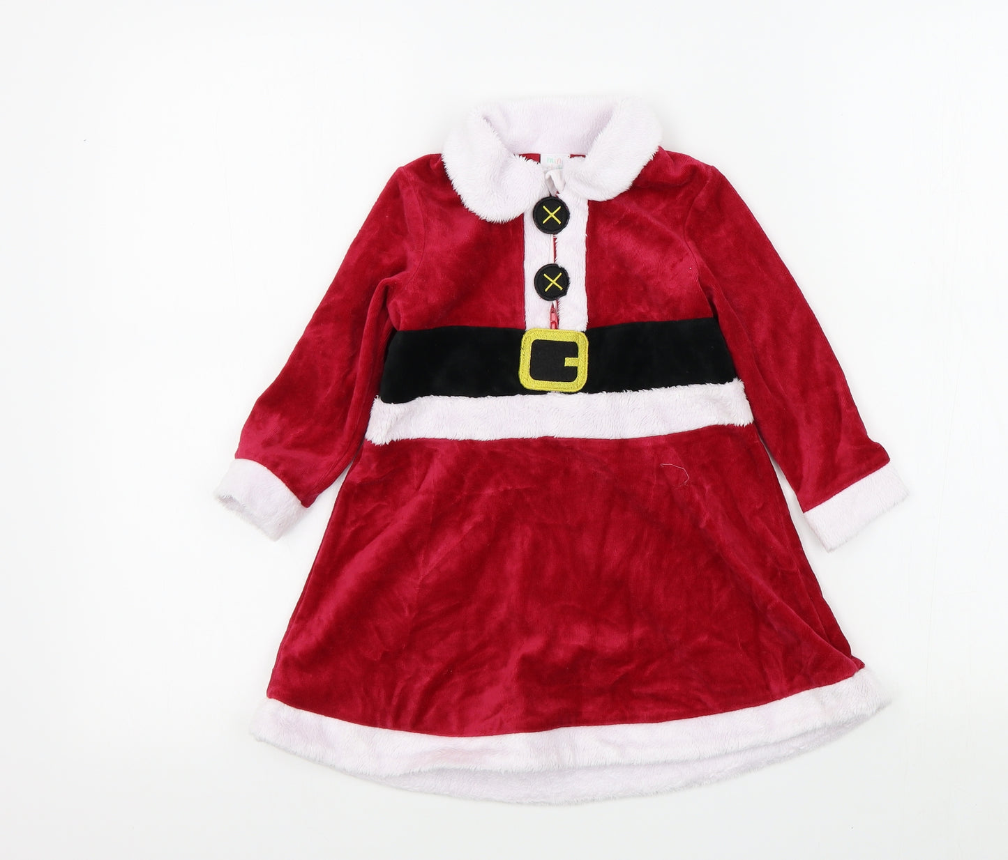 Mini Club Girls Red   Fit & Flare  Size 18-24 Months  - christmas dress