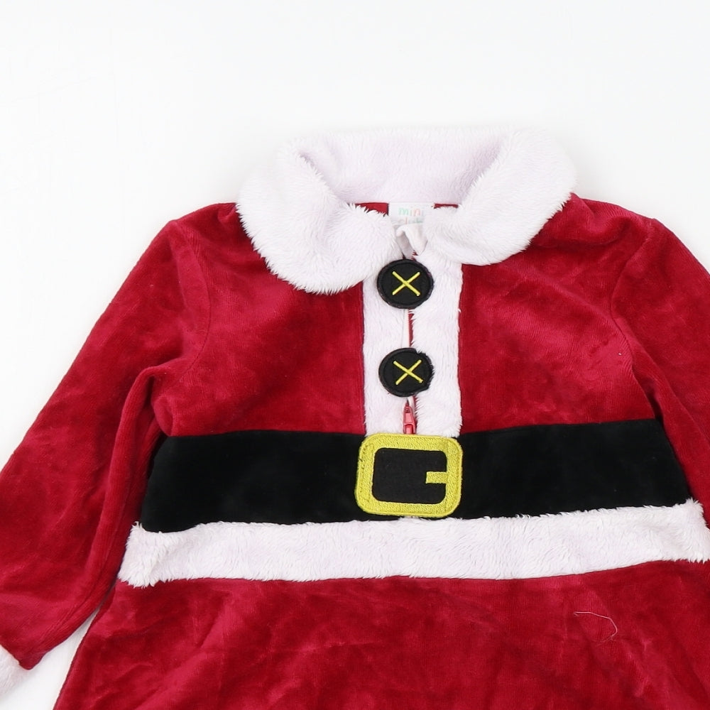 Mini Club Girls Red   Fit & Flare  Size 18-24 Months  - christmas dress