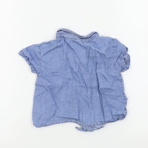 CARTER'S Girls Blue   Basic Button-Up Size 2 Years