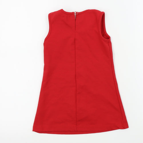 BHS Girls Red   A-Line  Size 2-3 Years