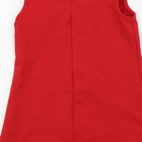 BHS Girls Red   A-Line  Size 2-3 Years