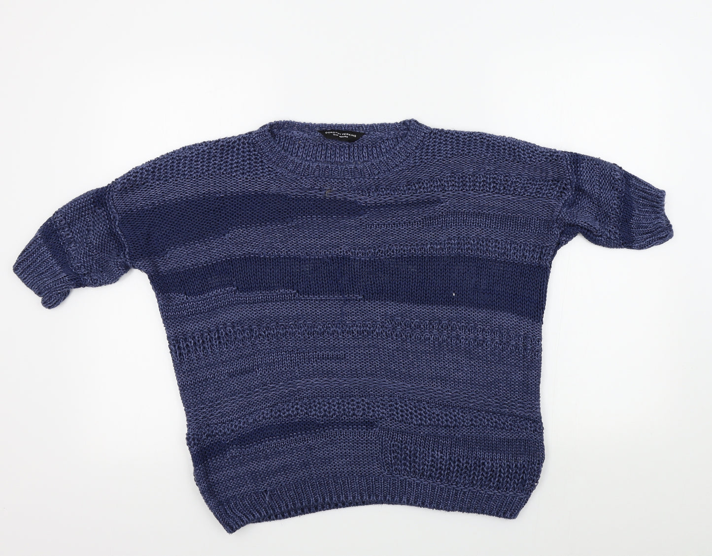 Dorothy Perkins Womens Blue Striped  Pullover Jumper Size 14