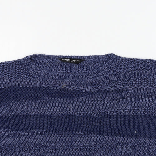 Dorothy Perkins Womens Blue Striped  Pullover Jumper Size 14