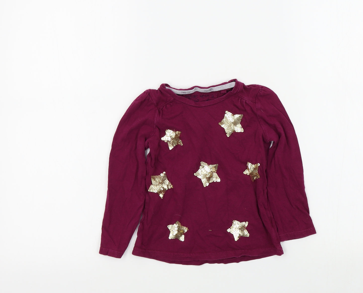 Sweet Millie Girls Purple Colourblock  Basic T-Shirt Size 4 Years