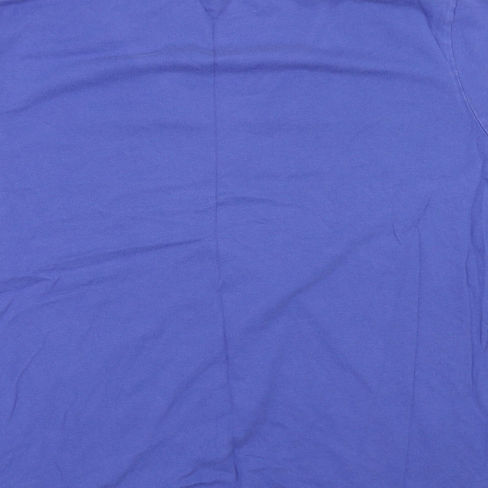 Damart Womens Blue Floral  Basic T-Shirt Size 2XL