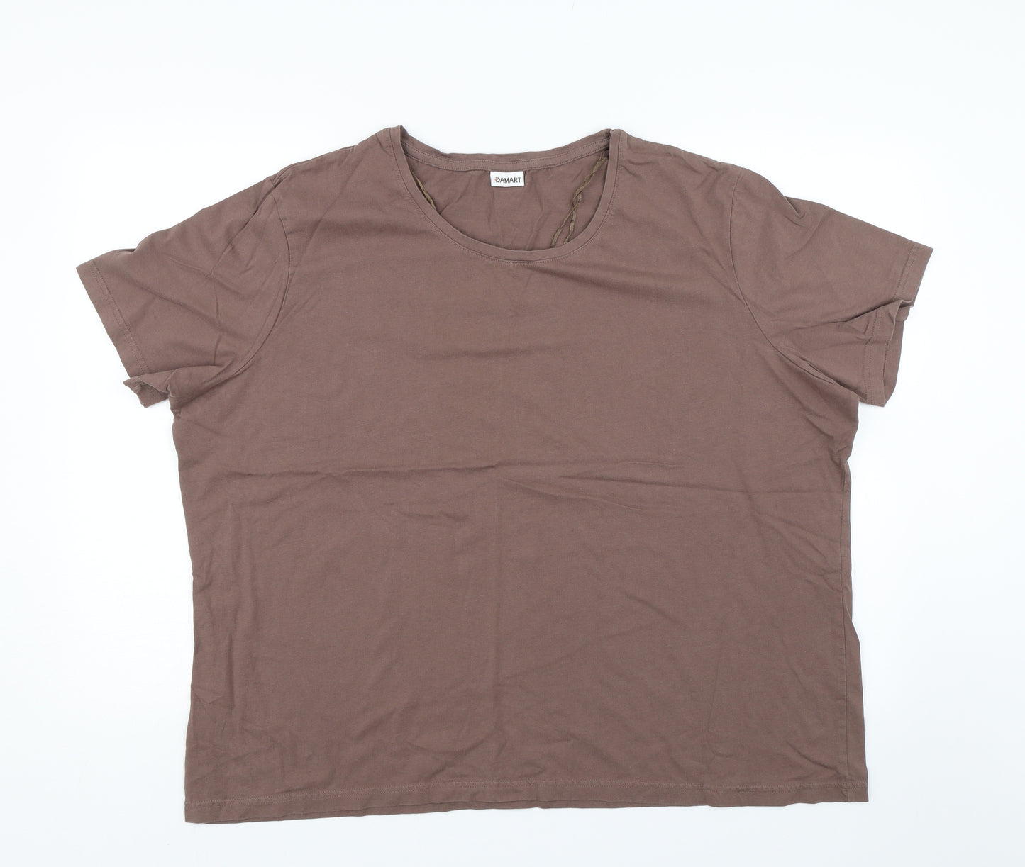 Damart Womens Brown   Basic T-Shirt Size 2XL