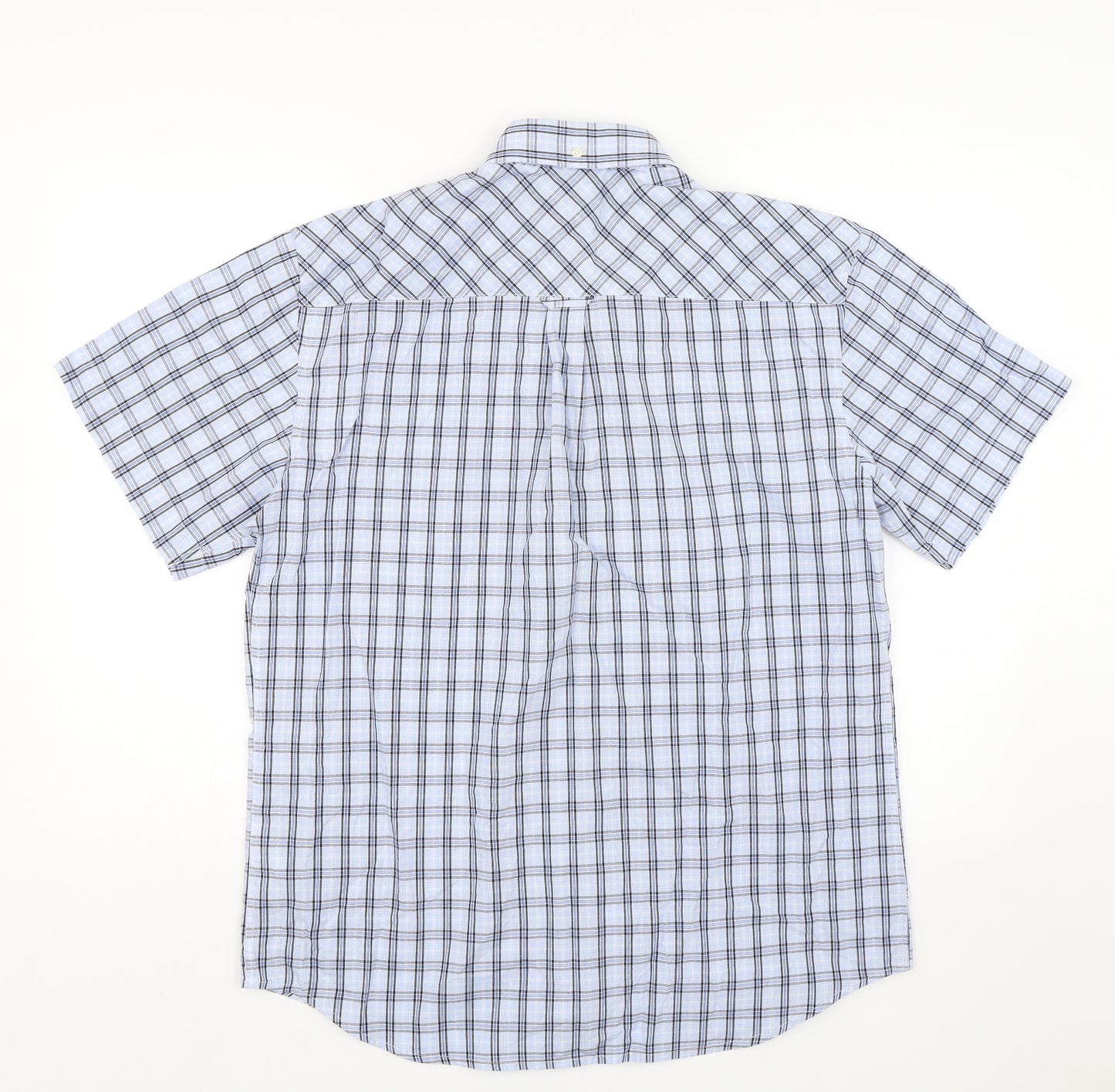 Ben Sherman Mens Blue Check   Dress Shirt Size L