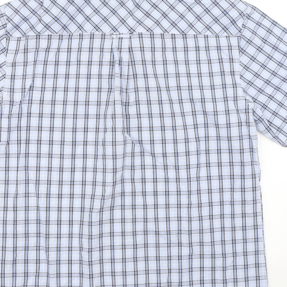 Ben Sherman Mens Blue Check   Dress Shirt Size L