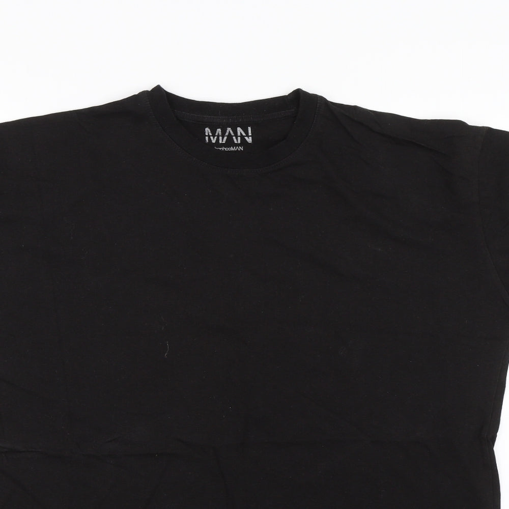 Boohoo Mens Black    T-Shirt Size S