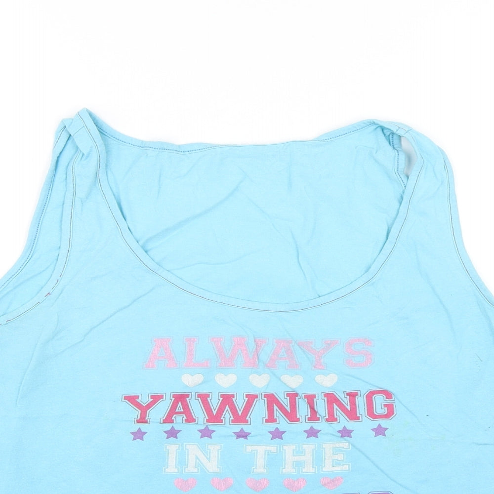 George Womens Blue   Cami Pyjama Top Size 12
