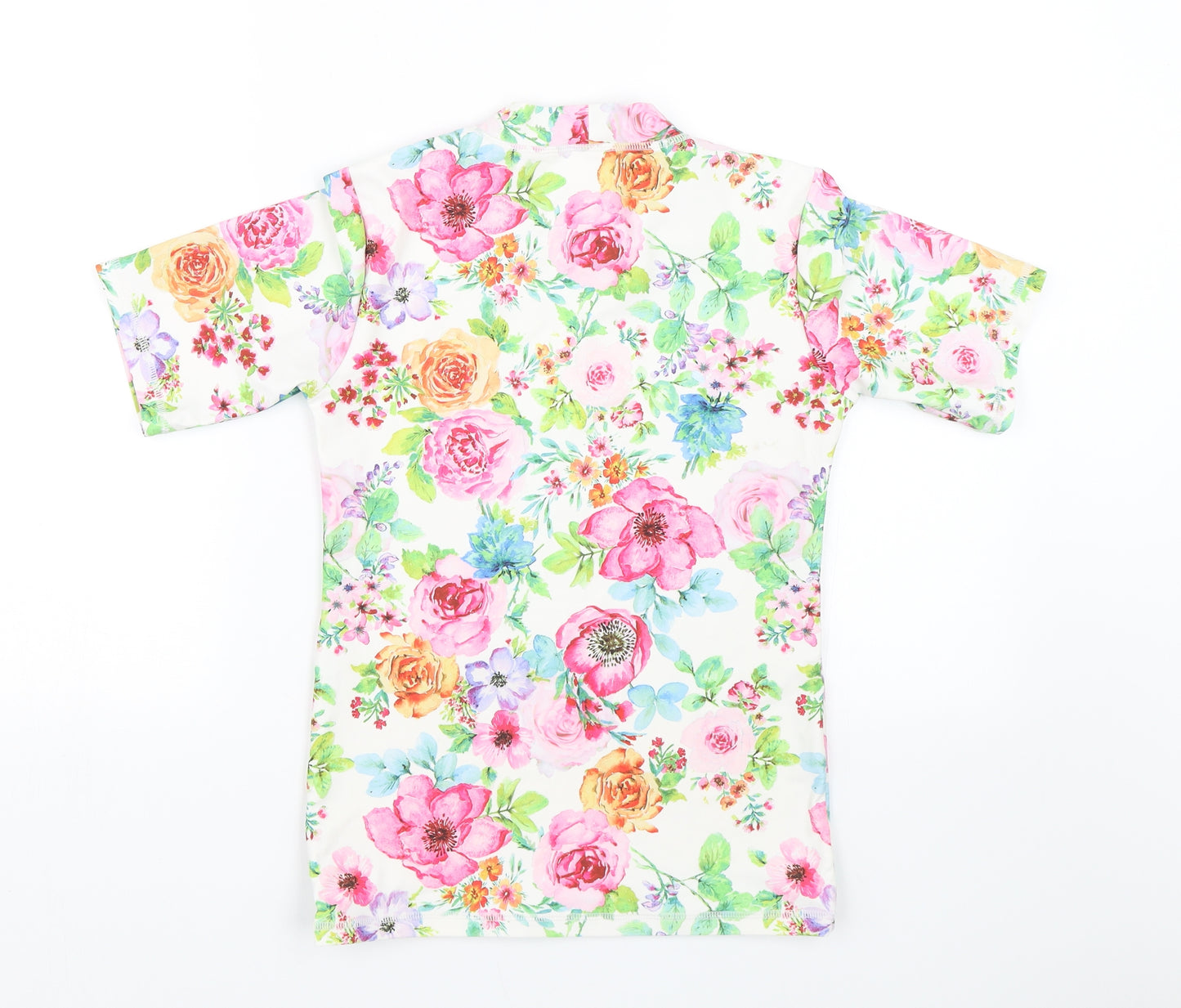 NEXT Girls Multicoloured Floral  Basic T-Shirt Size 13 Years