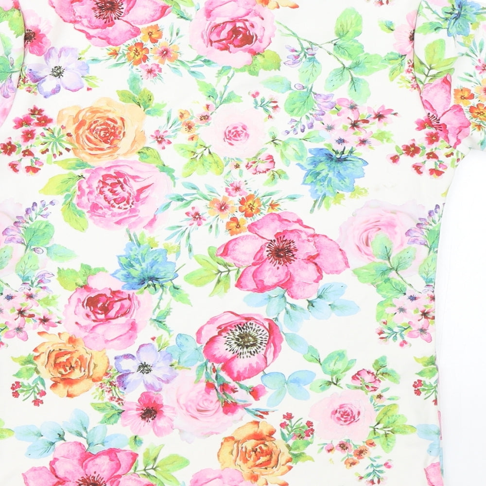 NEXT Girls Multicoloured Floral  Basic T-Shirt Size 13 Years