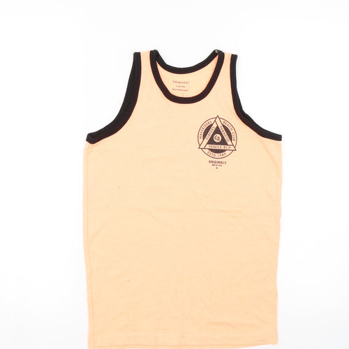 Primark Boys Orange   Basic Tank Size 10-11 Years
