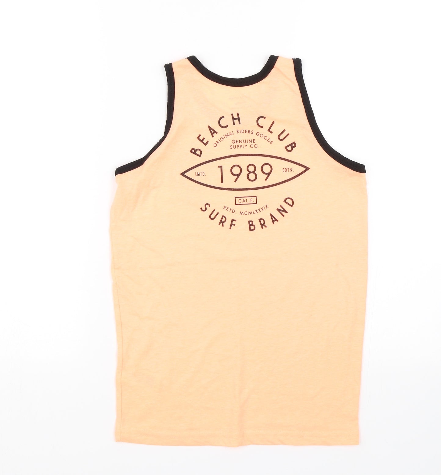 Primark Boys Orange   Basic Tank Size 10-11 Years