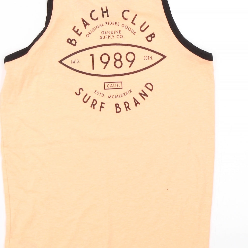 Primark Boys Orange   Basic Tank Size 10-11 Years