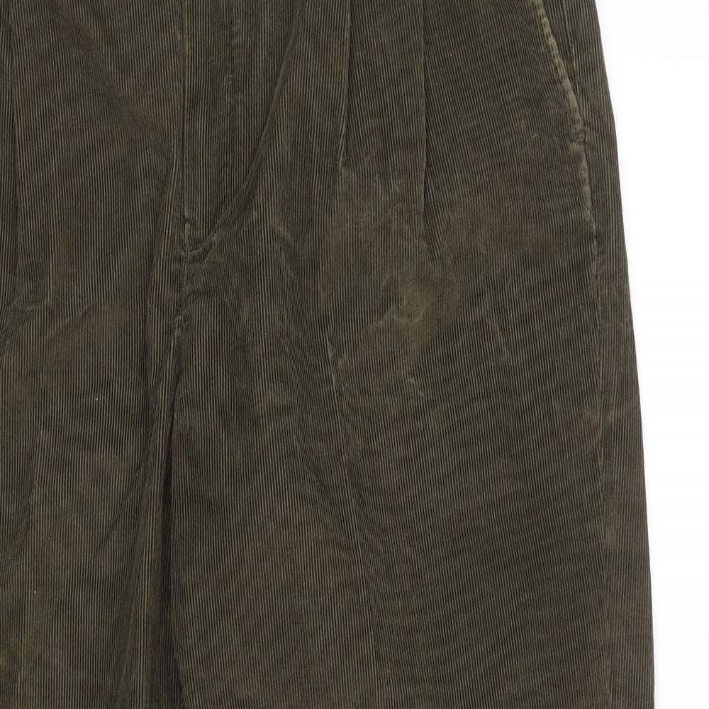 Lands End Mens Brown  Corduroy Trousers  Size 36 L25 in