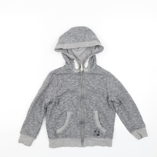 F&F Boys Grey   Full Zip Hoodie Size 6-7 Years