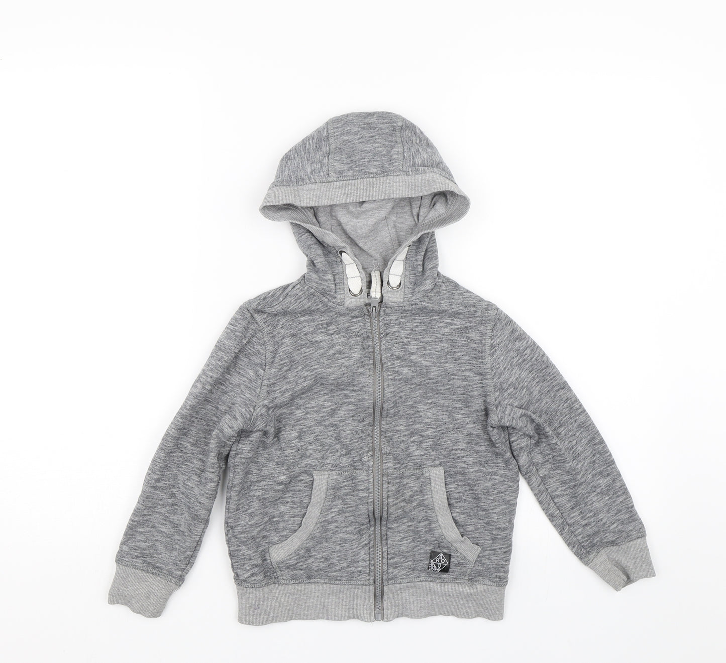 F&F Boys Grey   Full Zip Hoodie Size 6-7 Years