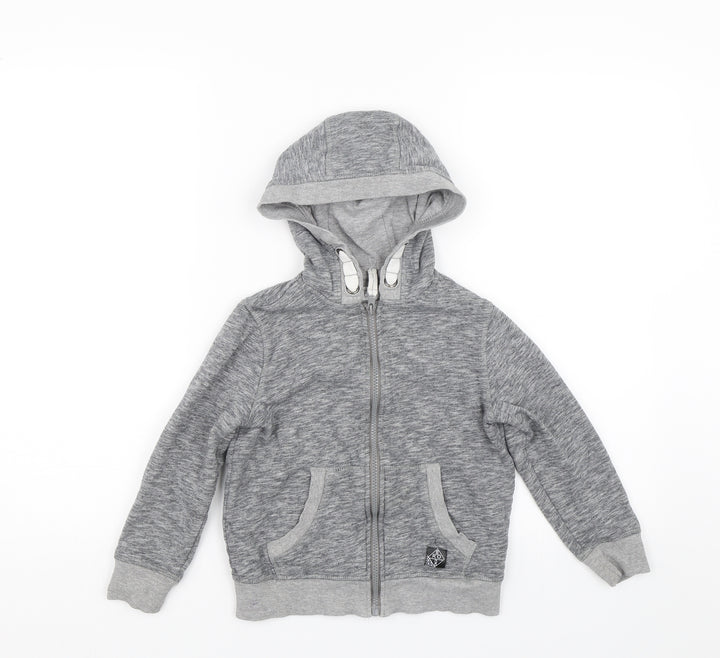 F&F Boys Grey   Full Zip Hoodie Size 6-7 Years
