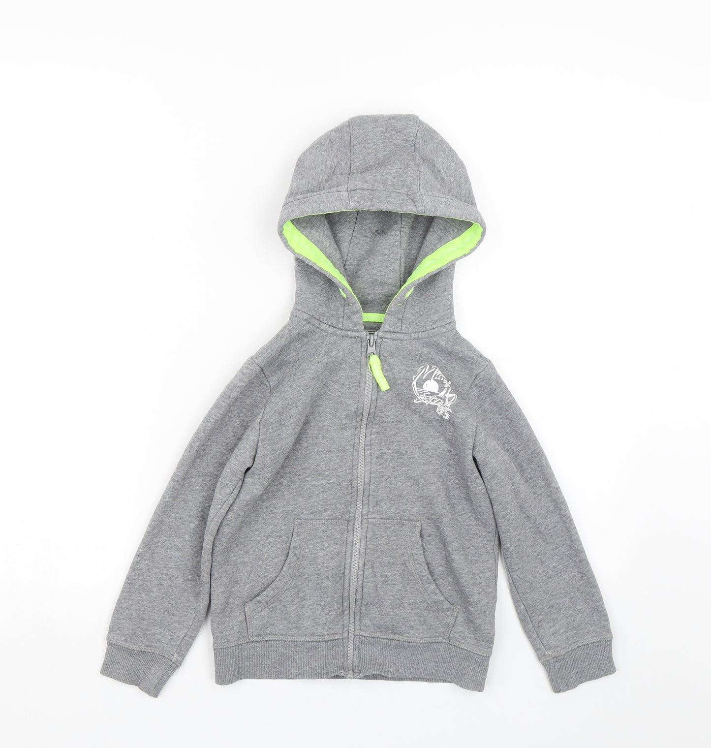 Matalan Boys Grey   Pullover Hoodie Size 6 Years