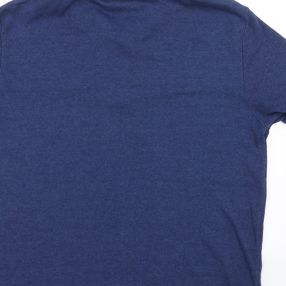 TU Mens Blue    Polo Size L