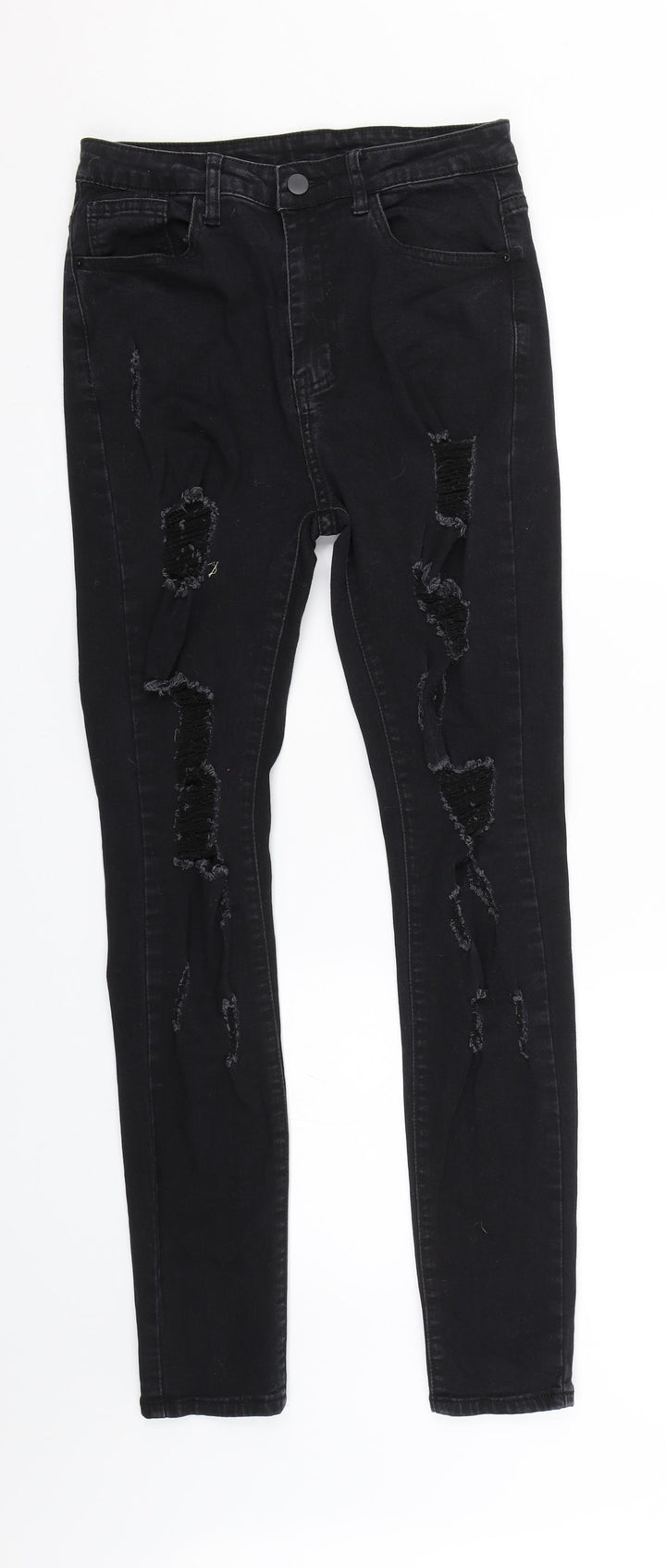 Shien Womens Black  Denim Skinny Jeans Size S L27 in