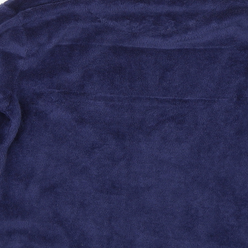 Just like you Womens Blue  Fleece Top Pyjama Top Size M  - Llama