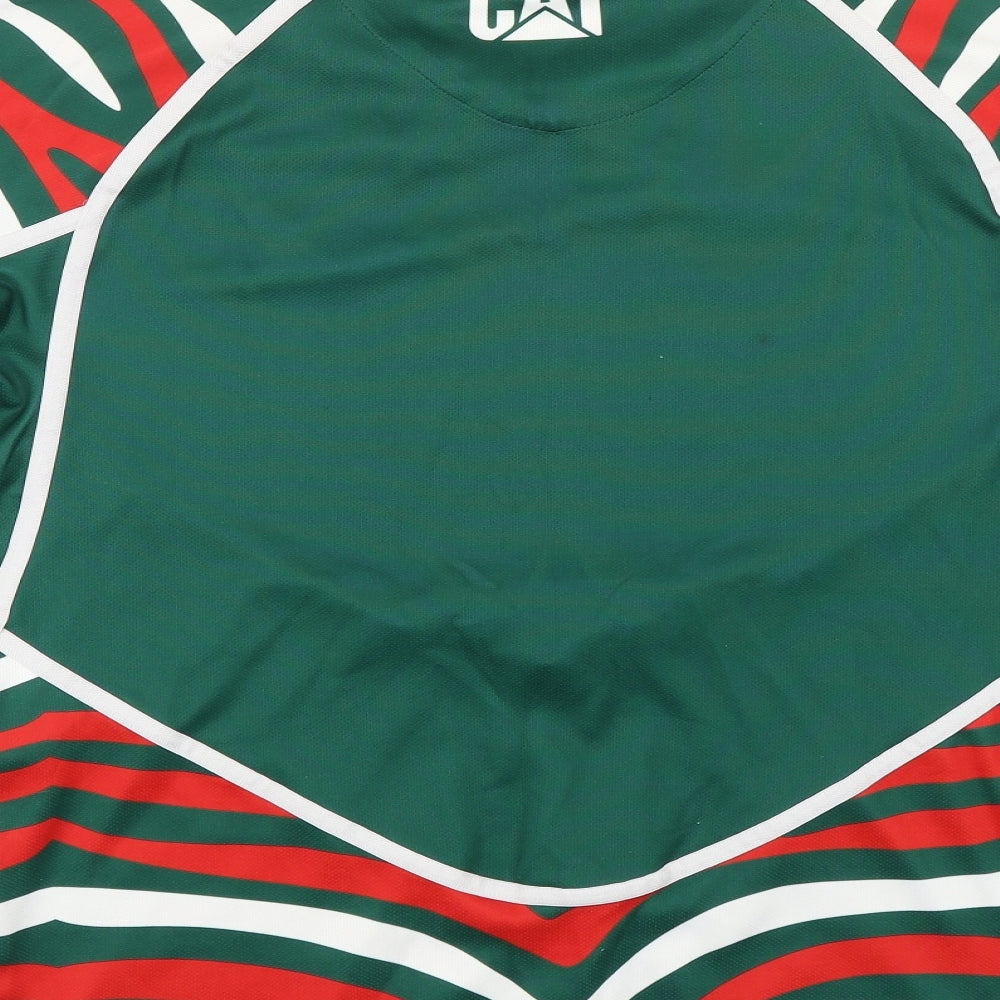 Canterbury Mens Multicoloured Animal Print  Basic T-Shirt Size L  - Leicester Tigers