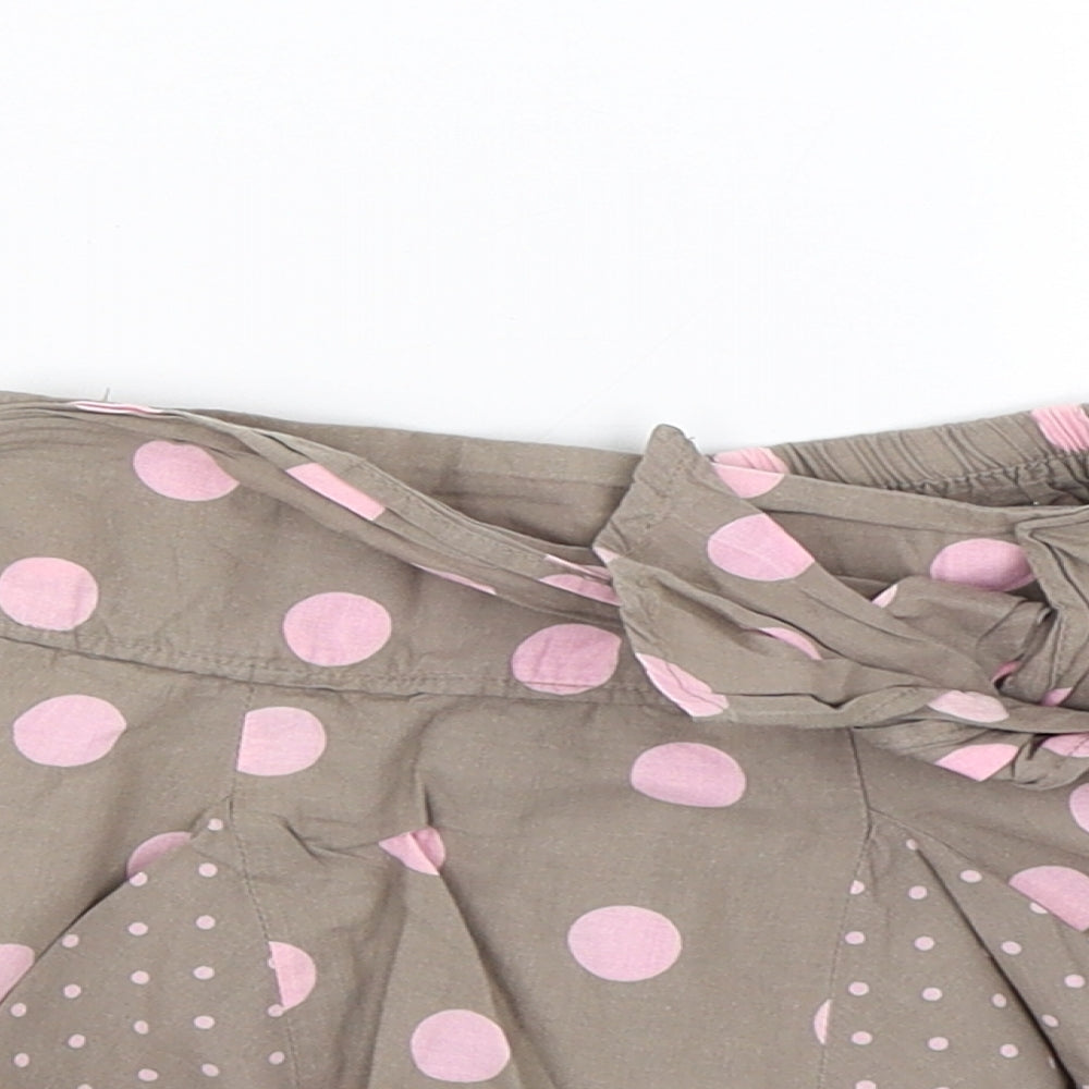 NEXT Baby Brown Polka Dot  Mini Skirt Size 9-12 Months