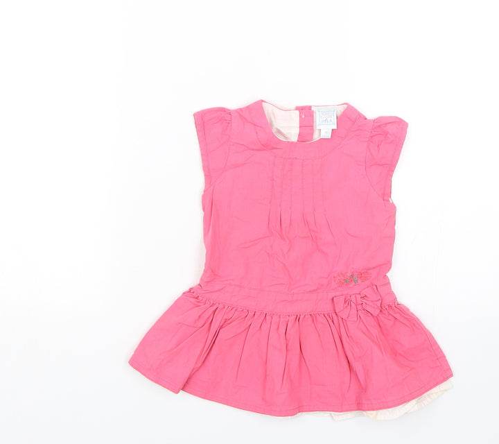 Cadet rousselle Girls Pink   Tank Dress  Size 18 Months