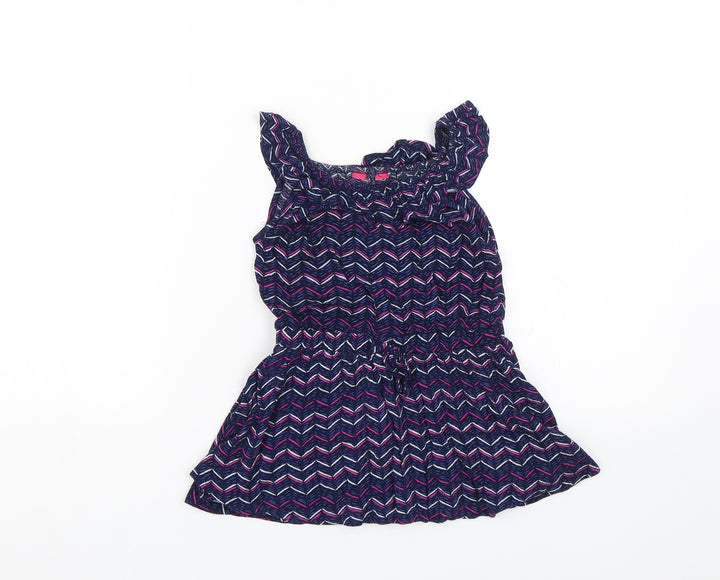 Young Dimension Girls Blue Striped Tank Dress Size 12-18 Months