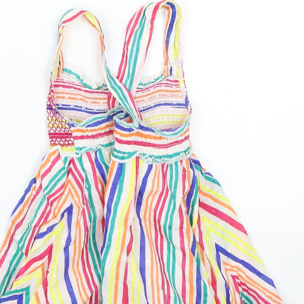 George Girls Multicoloured Striped  Tank Dress  Size 12-18 Months