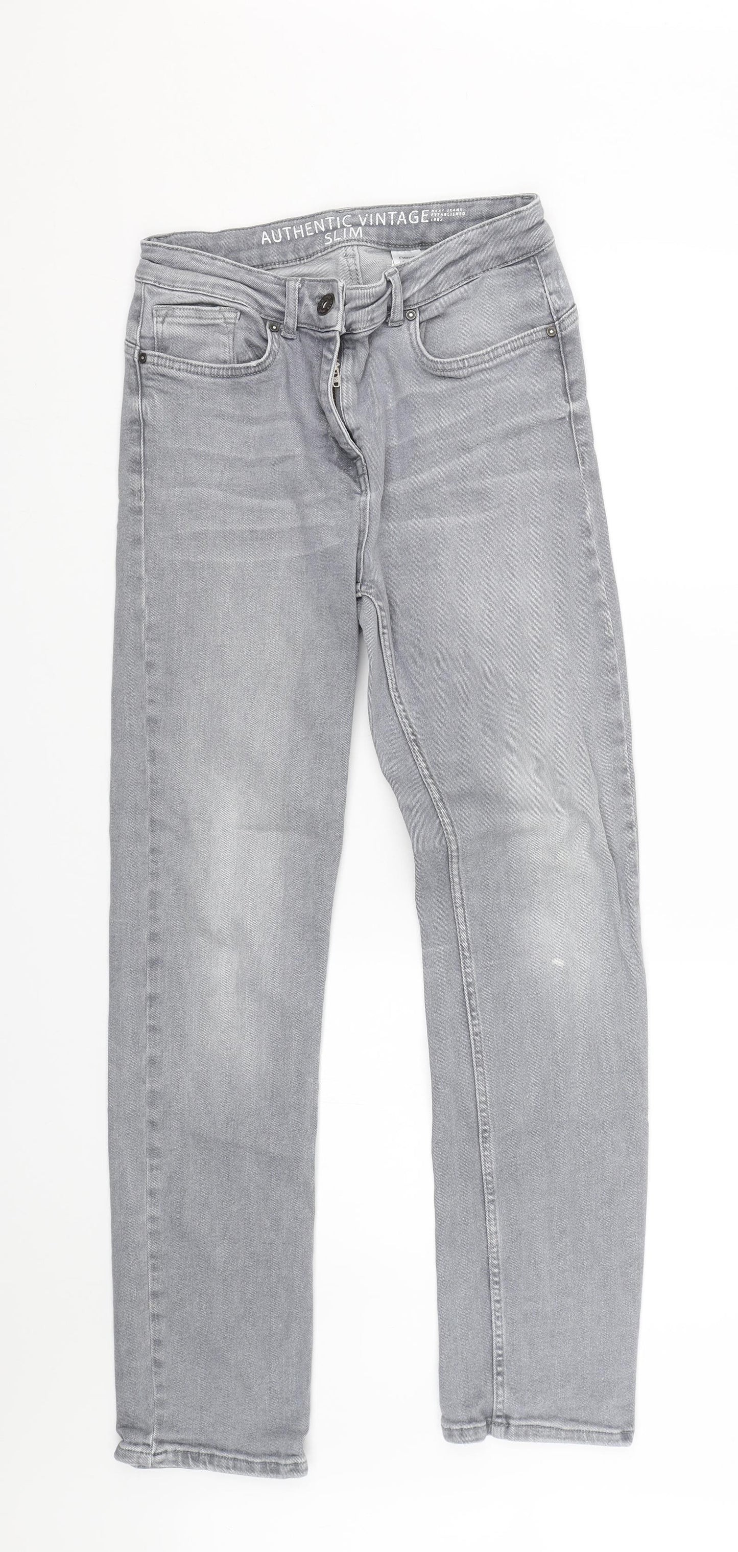 NEXT Womens Grey  Denim Skinny Jeans Size 12 L28 in