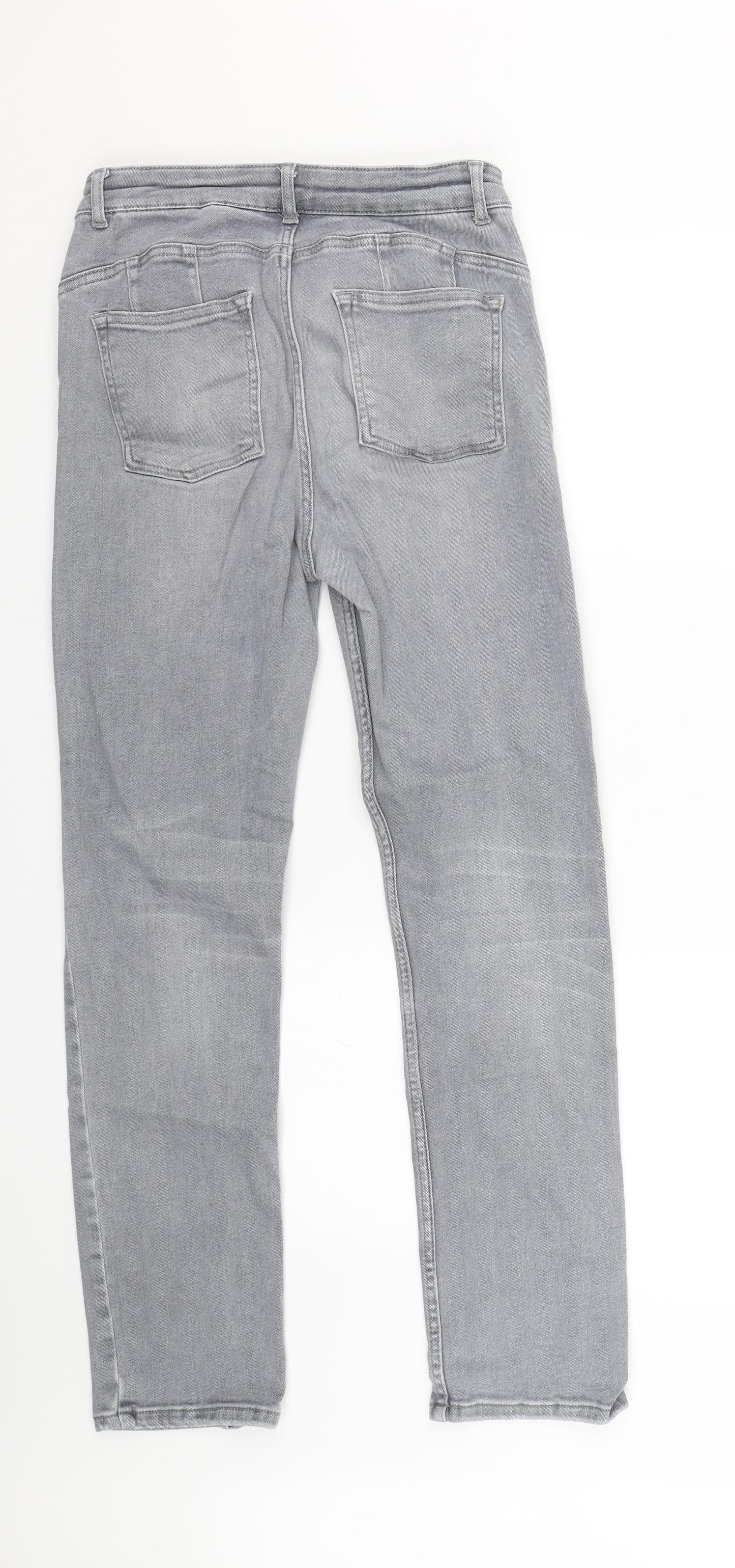 NEXT Womens Grey  Denim Skinny Jeans Size 12 L28 in