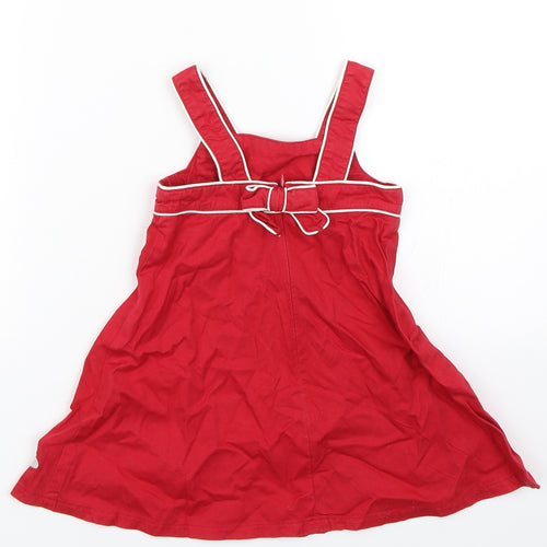 Topalina Girls Red   Tank Dress  Size 12 Months