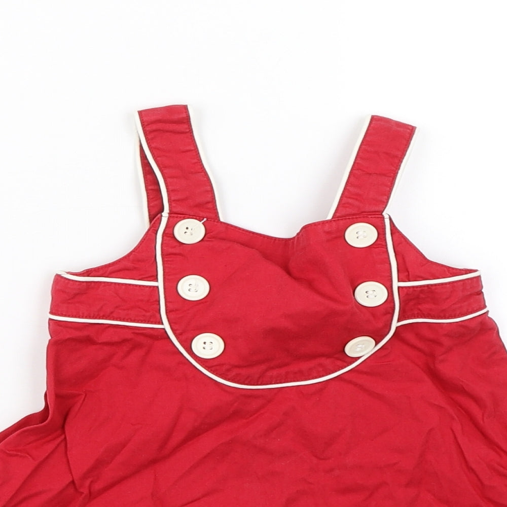 Topalina Girls Red   Tank Dress  Size 12 Months