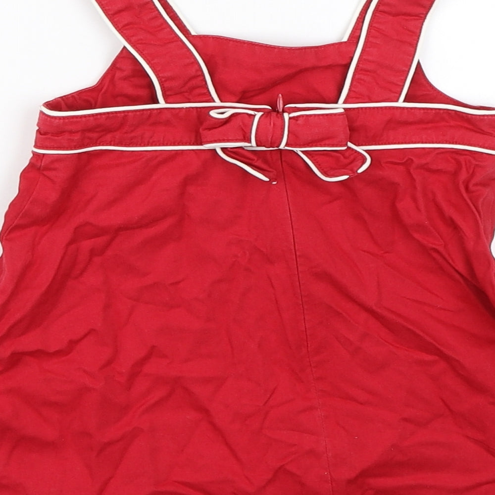 Topalina Girls Red   Tank Dress  Size 12 Months